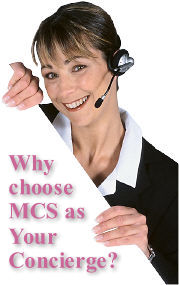 Why Choose MCS as your Concierge?  We're here to provide your employees with quick, reliable service. 